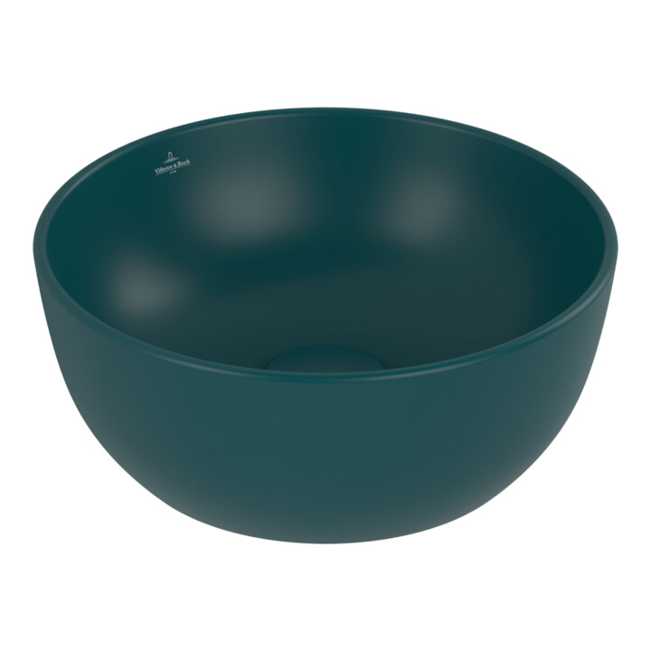 Villeroy & Boch Lavabo à poser Artis Ø 32,5 cm rond Teal C+ sans trou de robinet sans trop-plein