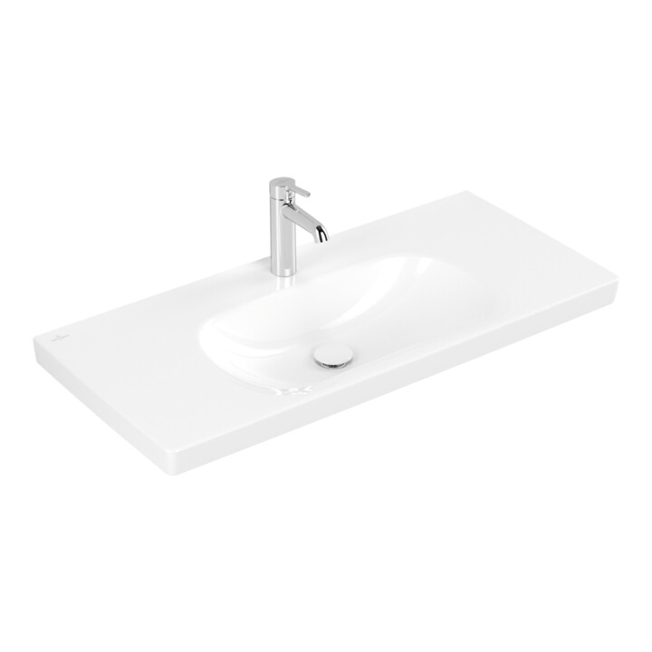 Villeroy & Boch Lavabo Skyla 100 × 46 cm blanc alp C+ 3-L-Arm