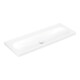 Villeroy & Boch Lavabo Skyla 120 × 46 Blanc Alpine sans trou de robinet sans trop-plein