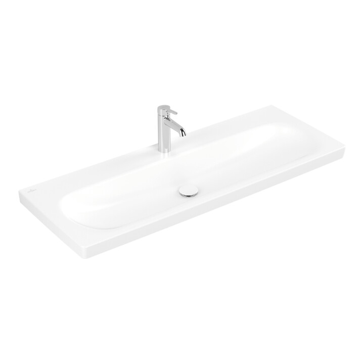 Villeroy & Boch Lavabo Skyla 120 × 46 White C+ Modèle mural rectangulaire