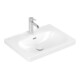 Villeroy & Boch Lavabo Skyla 60 x 46 cm blanc avec trop-plein pour robinetterie 3 trous