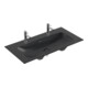 Villeroy & Boch Meubelwastafel Finion 100 x 50 cm pure black C+ 2 HL zonder overloop