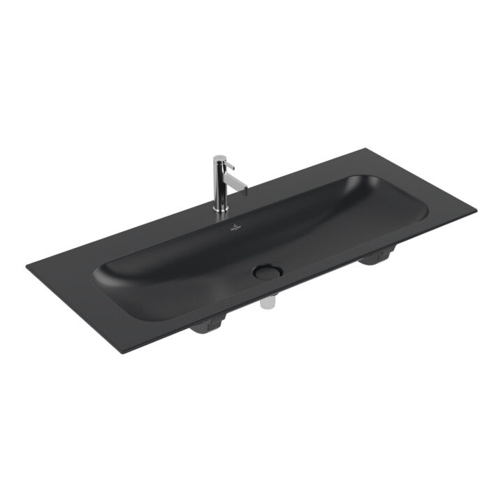 Villeroy & Boch Meuble vasque Finion 120 x 50 cm avec 1 trou de robinet bleu C+