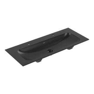 Villeroy & Boch Möbelwaschtisch Finion 120 x 50 2 HL pure black C+