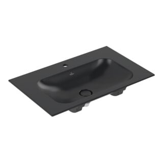 Villeroy & Boch Möbelwaschtisch Finion 80 x 50 cm pure black C+