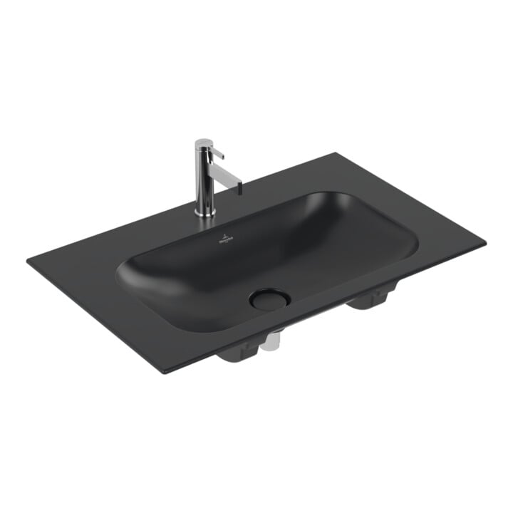 Villeroy & Boch Möbelwaschtisch Finion 80 x 50cm 1 Hahnloch blau C+