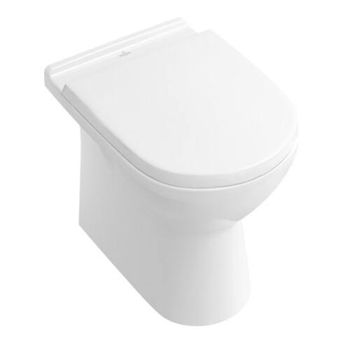 V&B Stand-WC, Tiefspüler O.NOVO 36x56cm, Abgang waagerecht, weiß