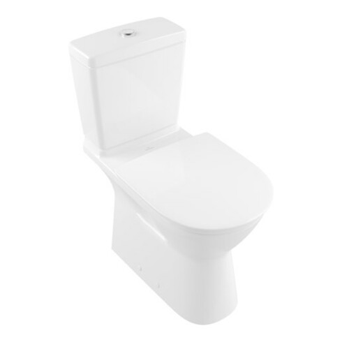 V&B Stand-WC, Tiefspüler VICARE 36x71cm, f Kombi, Abg. waagerecht, weiß
