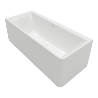 Villeroy & Boch Vorwand-Badewanne Subway 3.0 180x80cm Quaryl stone white links