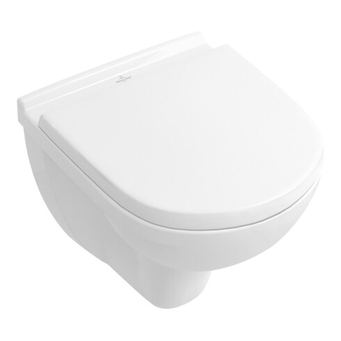 Villeroy & Boch Wand-WC Compact O.NOVO tief, 360 x 490 mm, spülrandlos, DirectFlush weiß