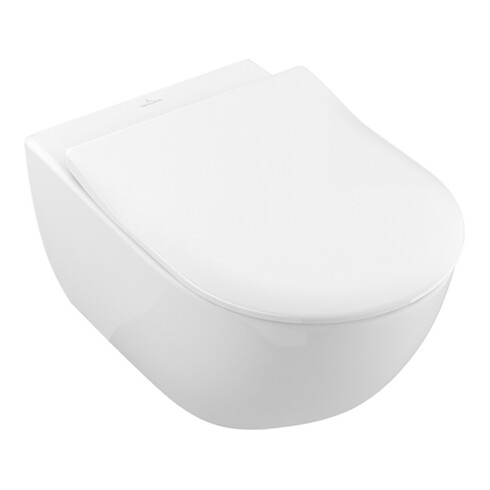 Villeroy & Boch Wand-WC SUBWAY 2.0 tief, 370 x 560 mm, spülrandlos, DirectFlush weiß