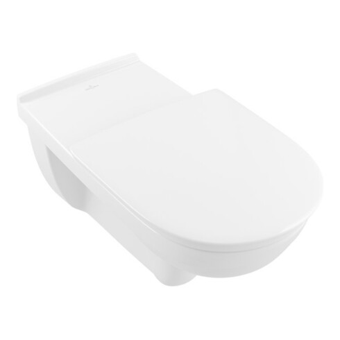 V&B Wand-WC, Tiefspüler VICARE D-Flush, 36x70cm, Abg. waagerecht, weiß