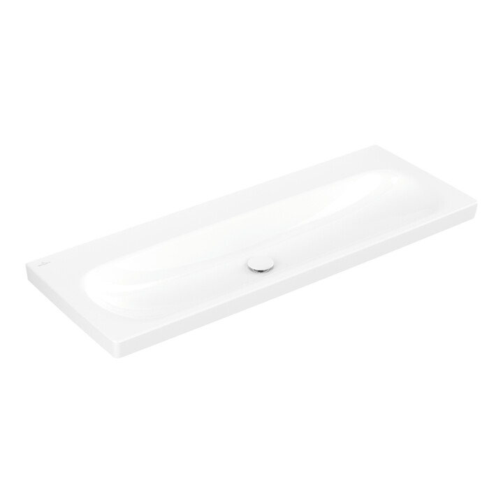 Villeroy & Boch Wasbak Skyla 120 x 46 Alpinwit zonder kraangaten zonder overloop