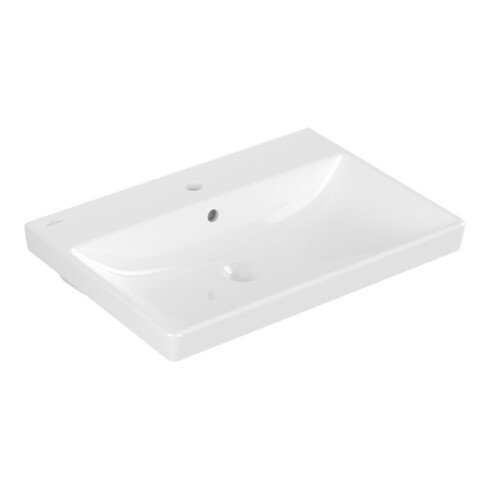 Villeroy & Boch Waschtisch AVENTO 650 x 470 mm, mit Überlauf weiß