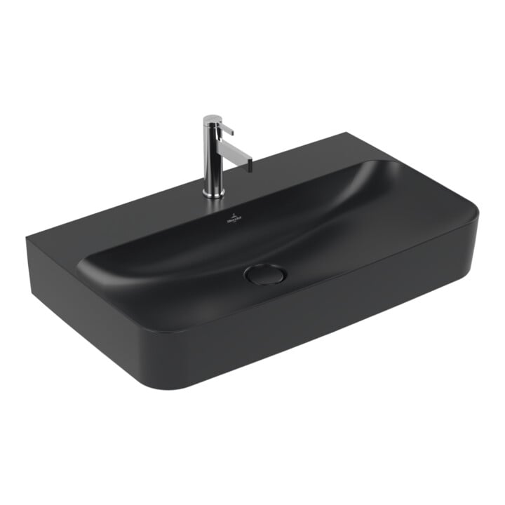 Villeroy & Boch Waschtisch Finion 80 x 47 cm blau mit HL dg verd. Überlauf
