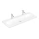 Villeroy & Boch Waschtisch Skyla 120 x 46 cm 3-Loch Armaturen weiß alp C+