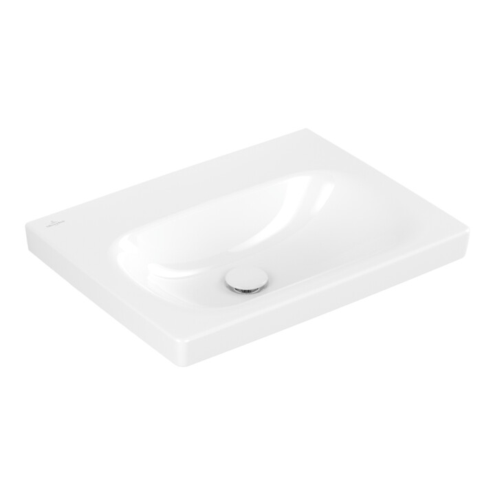Villeroy & Boch Waschtisch Skyla 60 x 46cm Weiß Alpin ohne Hahnlöcher ohne Überlauf