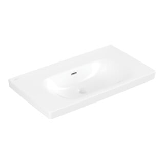 Villeroy & Boch Waschtisch Skyla 80 x 46 cm Stone White C+ mit Überlauf ohne Hahnl.