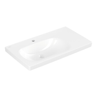 Villeroy & Boch Waschtisch Skyla 80 x 46 cm Weiß Alpin f 3-L-Arm o. ÜL
