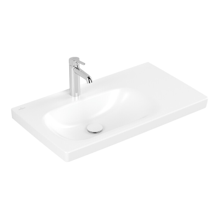 Villeroy & Boch Waschtisch Skyla 80 x 46cm 3-Loch ohne Überlauf weiß