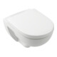 Villeroy & Boch WC suspendu à chasse profonde O.Novo TwistFlush 36 x 52 cm sans rebord, blanc alpin