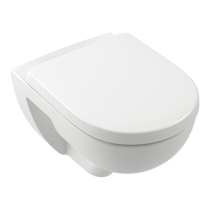 Villeroy & Boch WC suspendu à chasse profonde O.Novo TwistFlush 36 × 52 cm sans rebord de rinçage Blanc Alpin C+