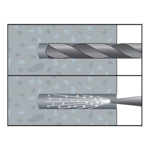 CELO Vis à béton BTS B 5-30/5, tête hexagonale, ZnAl tête hexagonale avec rondelle pressée