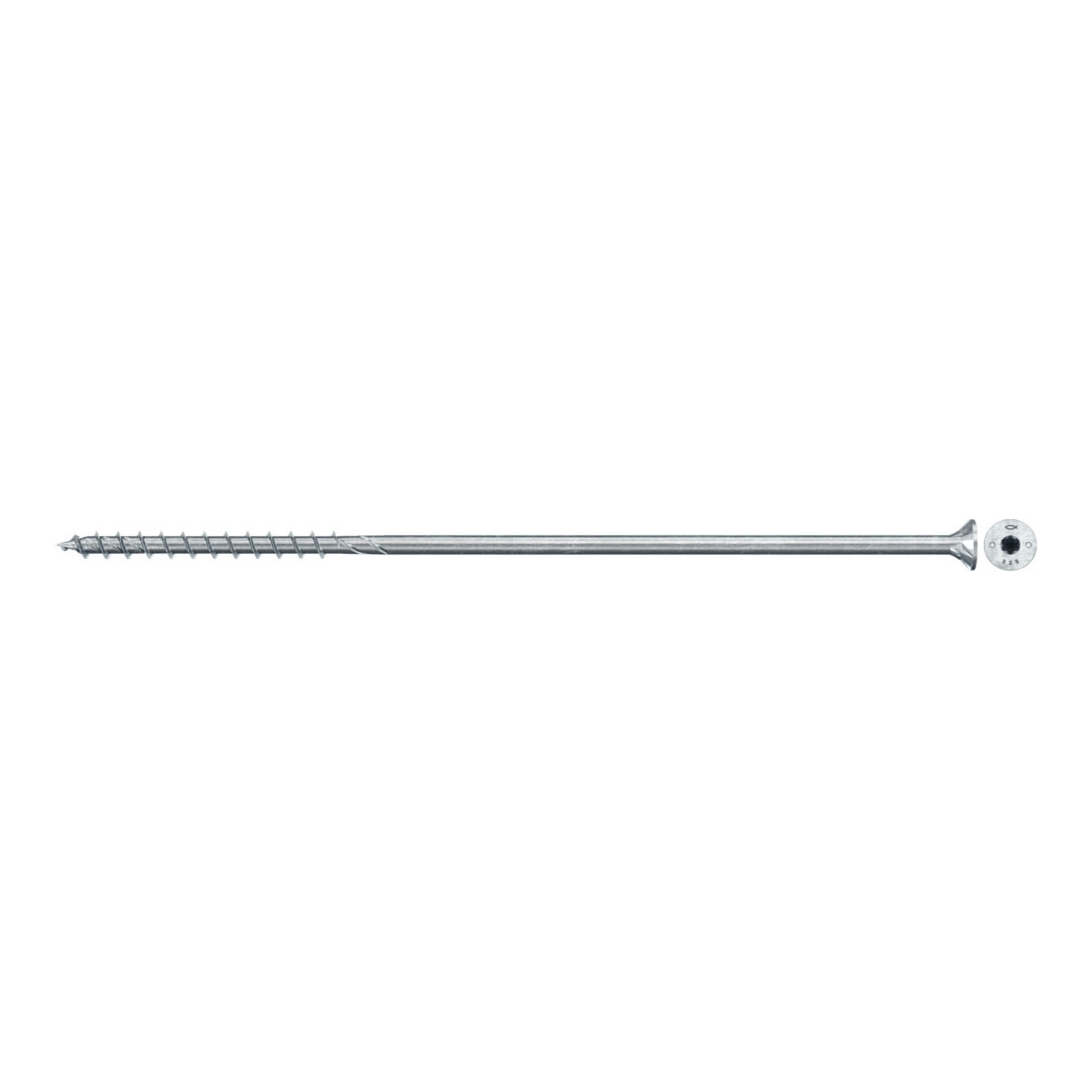 Vis à bois fischer PowerFast II 10,0x280 à tête fraisée TX TG acier galavanisé, passivée bleu
