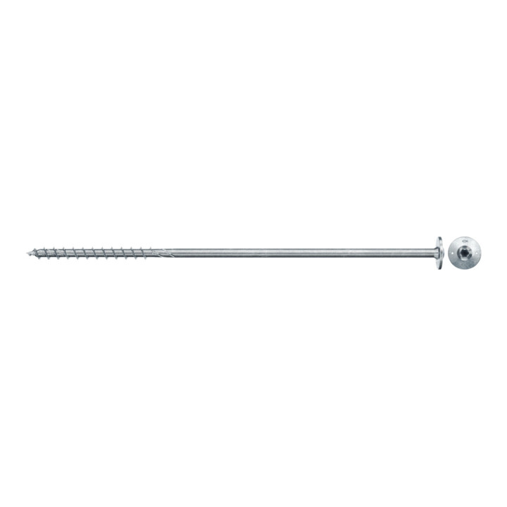 Vis à bois fischer PowerFast II 10,0x280 à tête plate TX TG acier galavanisé, passivée bleu