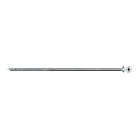 Vis à bois fischer PowerFast II 10,0x320 à tête fraisée TX TG acier galavanisé, passivée bleu