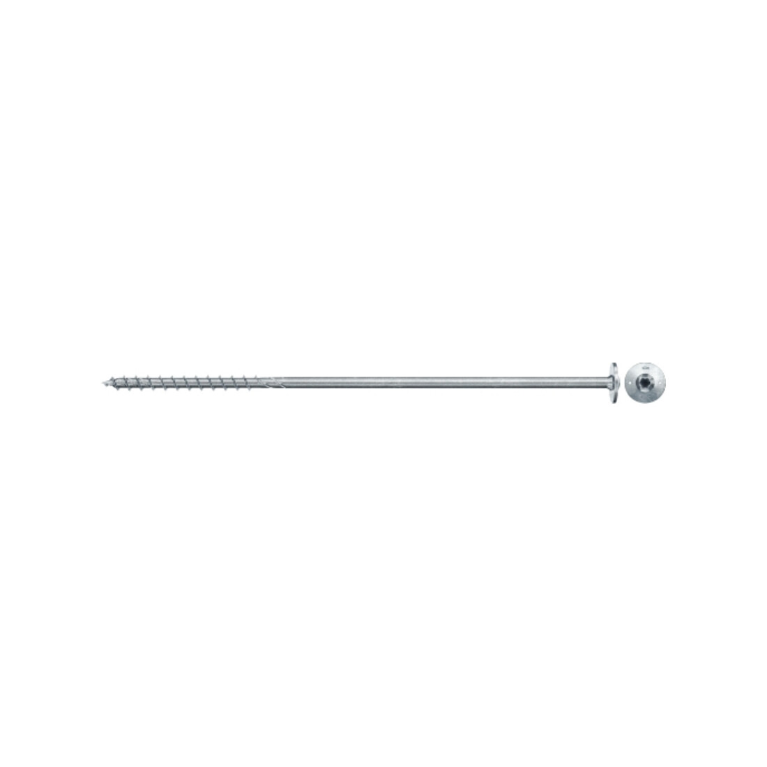 Vis à bois fischer PowerFast II 10,0x340 à tête plate TX TG acier galavanisé, passivée bleu