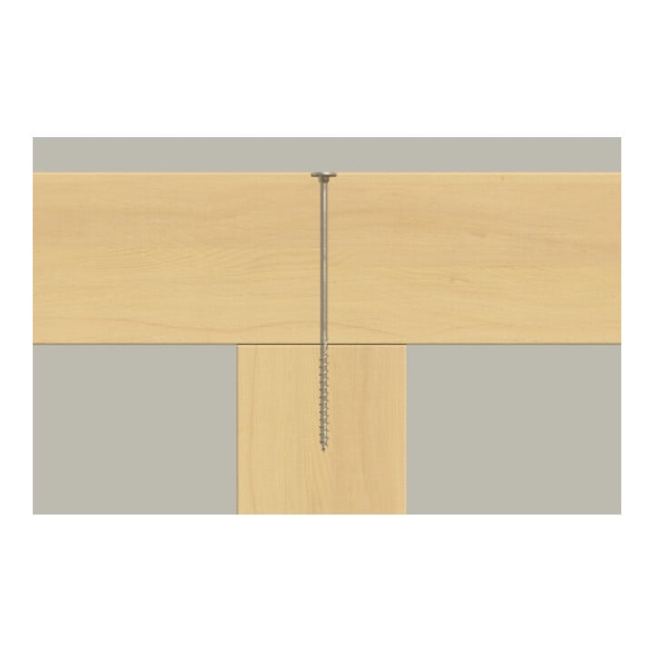 Vis à bois fischer PowerFast II 8,0x120 à tête fraisée étagée TX TG acier galavanisé, passivée bleu