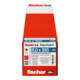 Vis à bois fischer PowerFast II 8,0x300 à tête fraisée TX TG acier galavanisé, passivée bleu