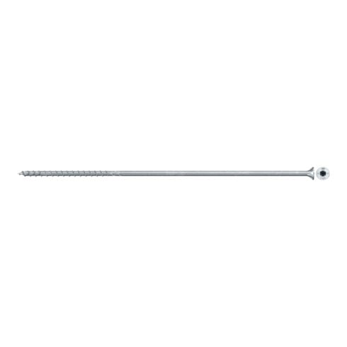 Vis à bois fischer PowerFast II 8,0x320 à tête fraisée TX TG acier galavanisé, passivée bleu