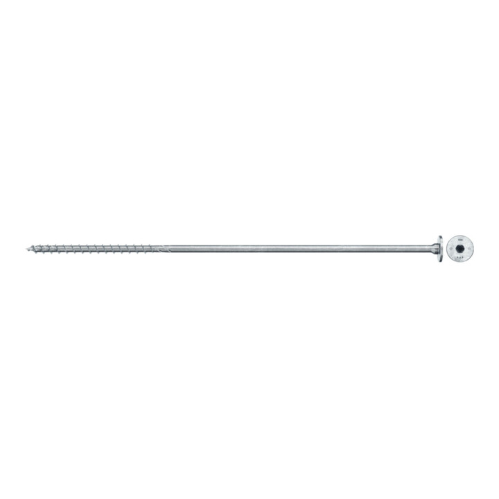 Vis à bois fischer PowerFast II 8,0x360 à tête fraisée étagée TX TG acier galavanisé, passivée bleu