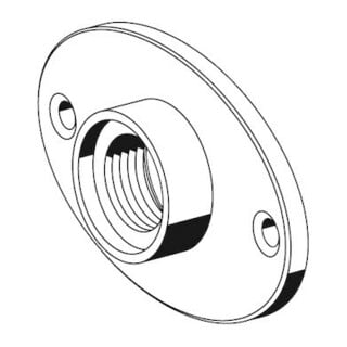 Vis à tête cylindrique rosette laiton chromé mat