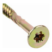 Vis à tête fraisée STIER pour panneaux de particules 4,5x60 acier galvanisé jaune TX 20-4