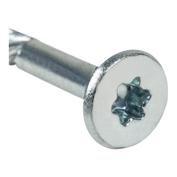 Vis à tête fraisée STIER pour panneaux de particules 4x70 acier galvanisé TX 20
