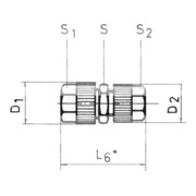 Schneider Raccord droit GVS-NI-3