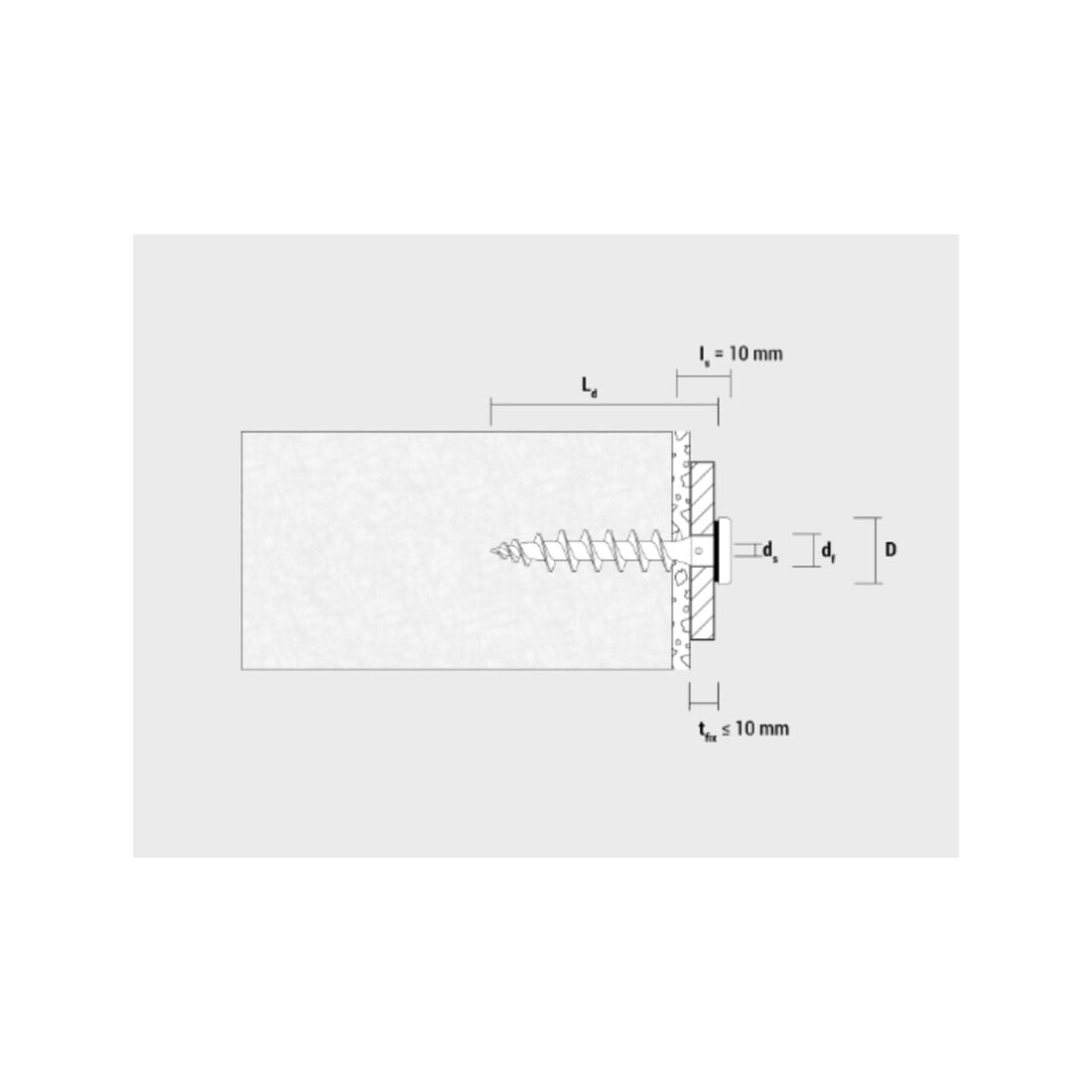 CELO Vis à plaque isolante IPS-H 55 noir trafic 8 mm 55 mm