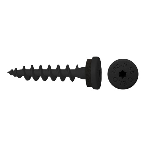 CELO Vis pour panneau isolant IPS-H 55 Traffic noir 8 mm 55 mm