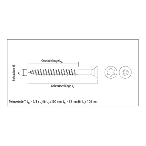 VIS PANNEAU BOIS SPS-TOSS 6,0X90T Celo