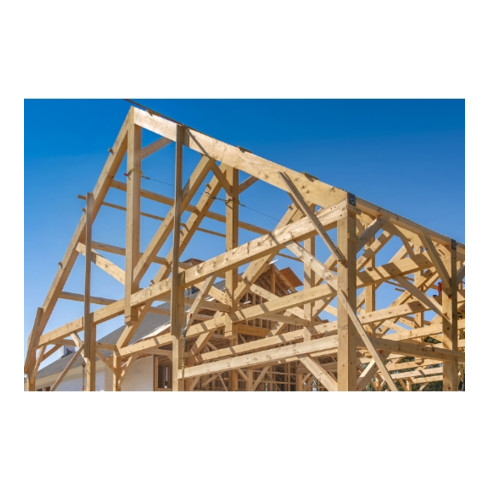 Vis pour construction en bois Bmax 8x140/80 tête large TX 40 zinguée (50 ) Celo