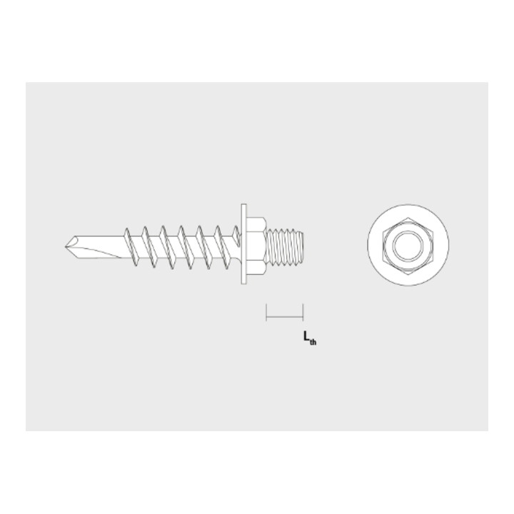 Vis Torab ST 6,3x19/M6 zinguée réf. TRB 200 un CELO