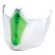 Visière UNIVET 6x3 PC support: fumée/vert, teintée avec système d'aération réglable-1