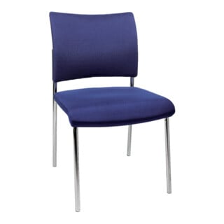 Visiteur Chaise Visit10 avec rembourrage, bleu
