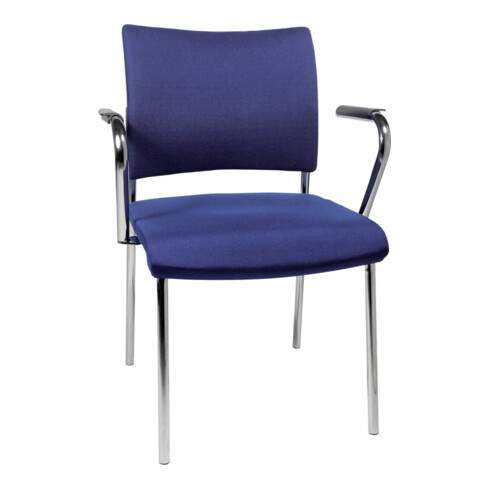 Visiteur Chaise Visit10 avec rembourrage, bleu
