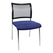 Visiteur Chaise Visit10 avec rembourrage/filet, bleu