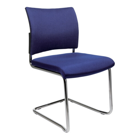 Visiteur Chaise Visit20 avec rembourrage, bleu