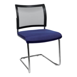 Visiteur Chaise Visit20 avec rembourrage/filet, bleu